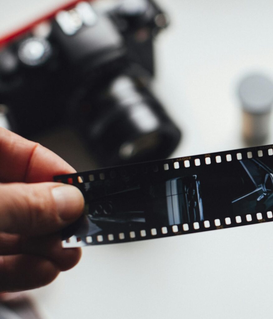 Person Holding Film Strip